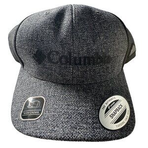 NEW WITH TAGS Columbia gray One Size Fits Most snap back trucker hat